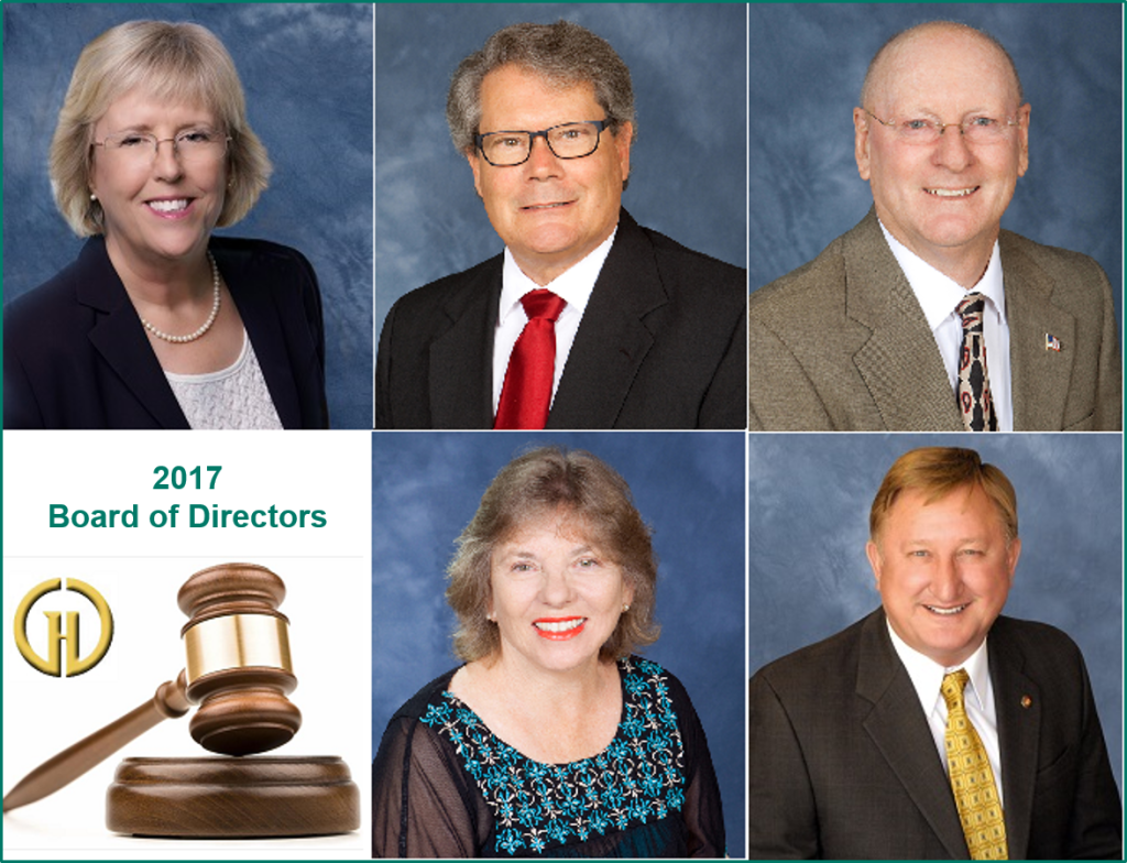 Grossmonth Healthcare District, 2017 Board of Directors